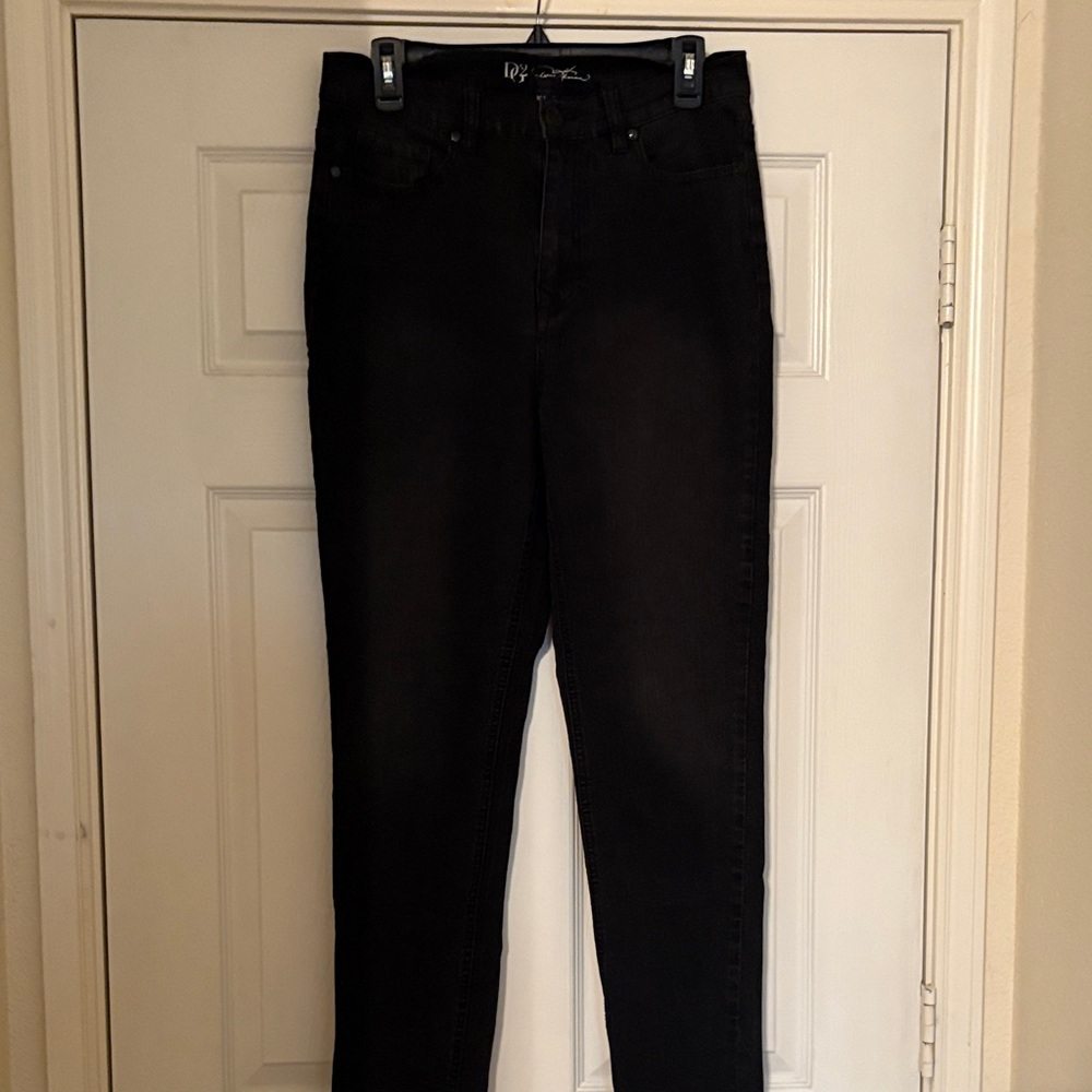 DG2 by Diane Gilman Women's High Rise Black Jeans